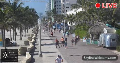 webcam hollywood beach|Hollywood Beach Boardwalk Webcam Live